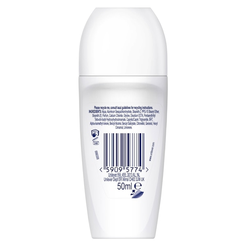 Sure Nonstop Uplifting & Fresh Roll On 50ml Back of pack
